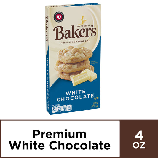 Baker's Bakers White Chocolate; 4 Ounce; 12 Per Case - High Mart Wholesale