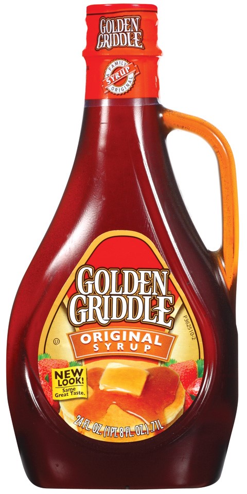 Golden Griddle Syrup Bottle; 24 Fluid Ounce; 12 Per Case - High Mart Wholesale