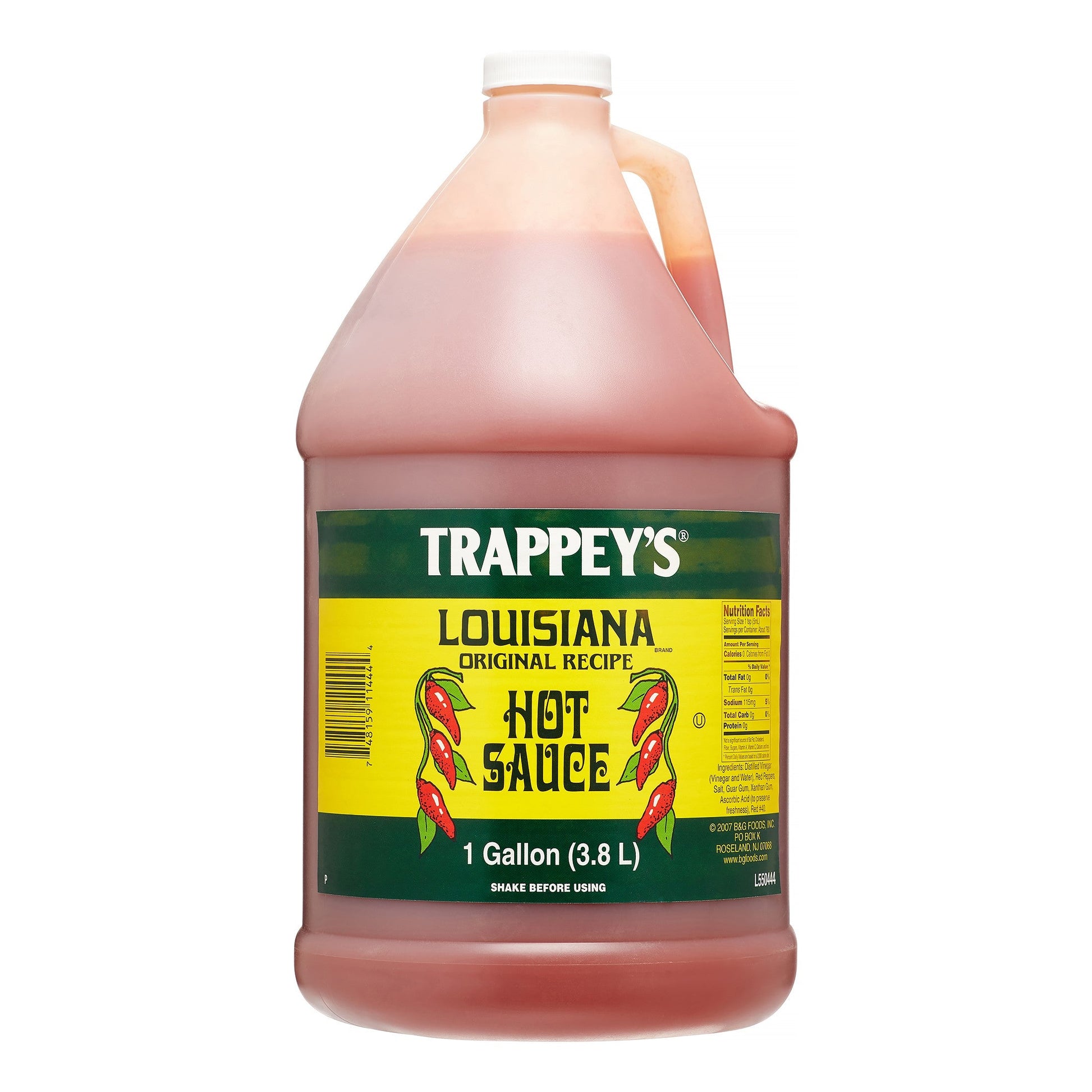 Trappey Original Louisiana Hot Sauce Bulk; 1 Gallon; 4 Per Case - High Mart Wholesale