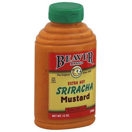 Beaver Sriracha Mustard Bottle; 12 Ounce; 6 Per Case - High Mart Wholesale