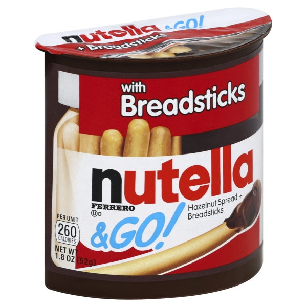 Nutella & Go Hazelnut Spread With Breadsticks; 1.8 Ounce; 24 Per Case