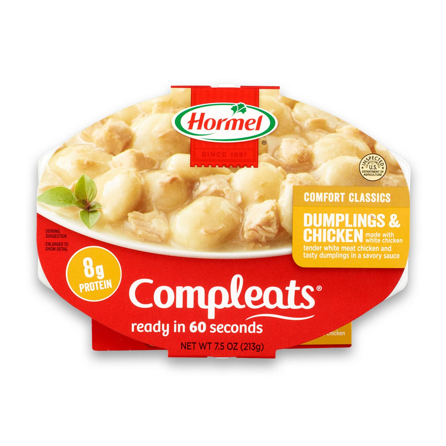 Hormel Dumplings & Chicken Compleats; 7.5 Ounce; 7 Per Case