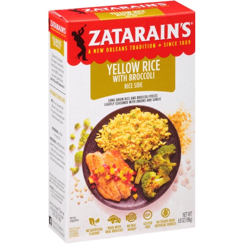 Zatarains Yellow Rice With Broccoli; 6.9 Ounces; 12 Per Case