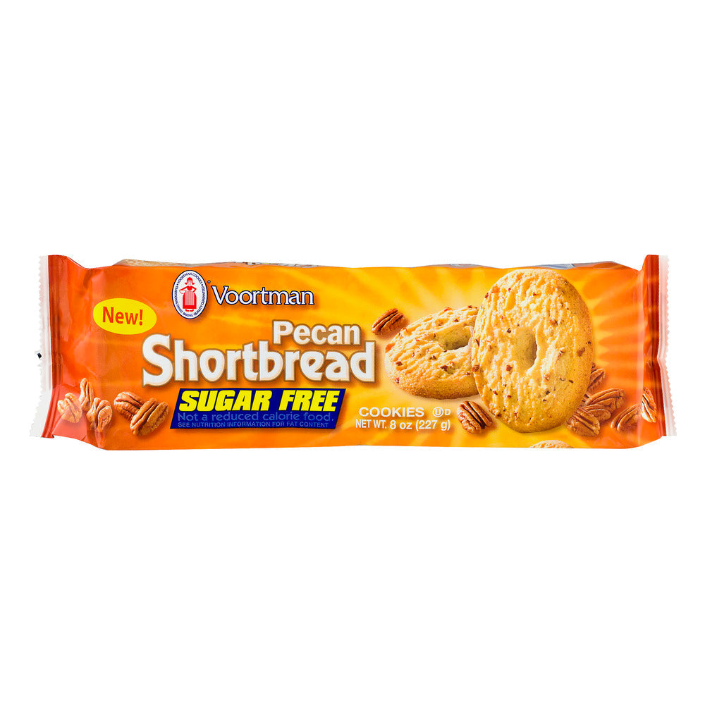 Voortman Sugar Free Pecan Shortbread; 8 Ounce; 12 Per Case - High Mart Wholesale