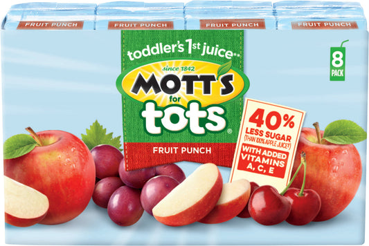 Mott's Mott's For Tots 40% Less Sugar Fruit Punch; 54 Fluid Ounces; 4 Per Case