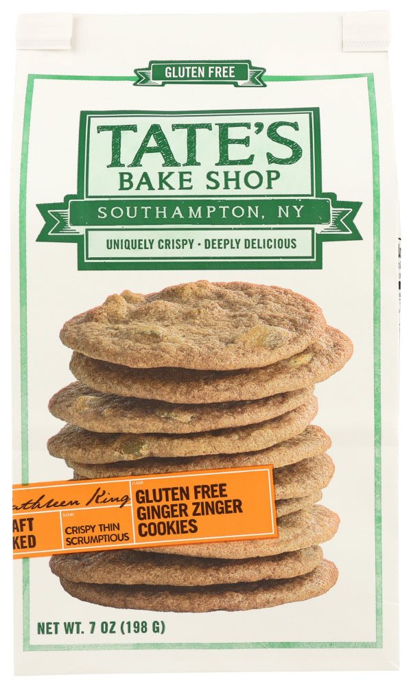 Tate's Bake Shop Gluten Free Ginger Zinger Cookies; 7 Ounces; 12 Per Case - High Mart Wholesale