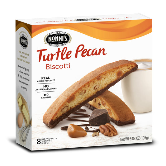 Nonni's Food Company Turtle Pecan Biscotti; 6.88 Ounce; 6 Per Case - High Mart Wholesale