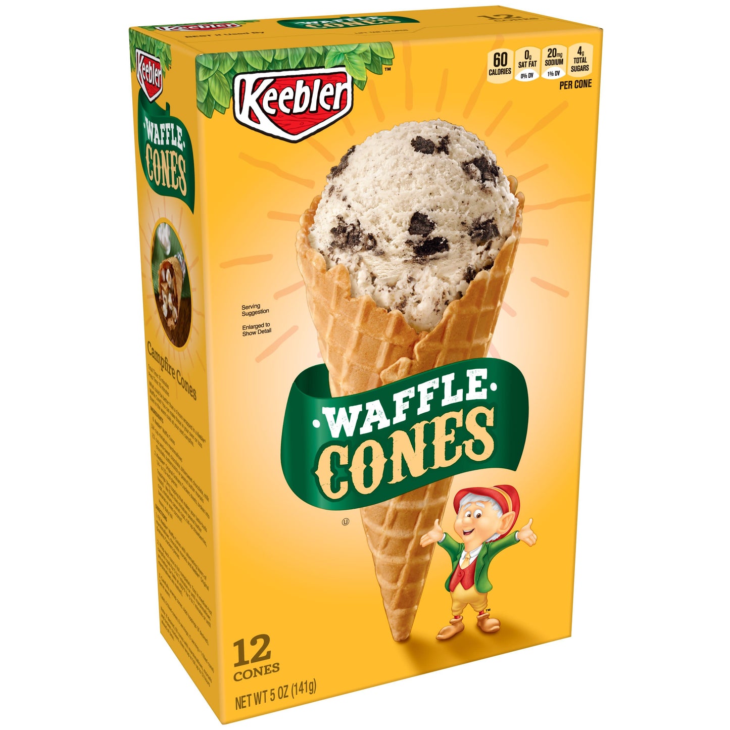 Keebler Keebler Waffle Cone; 5 Ounce; 6 Per Case