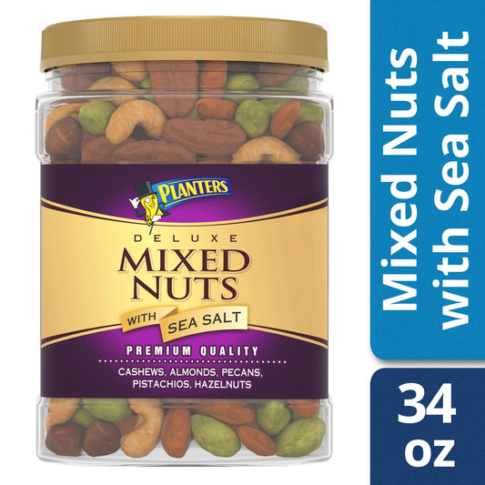 Planters Snack Mix Nuts; 34 Ounces; 6 Per Case