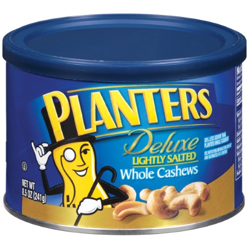 Planters Cashew Deluxe Whole Light Salt; 8.5 Ounce; 12 Per Case