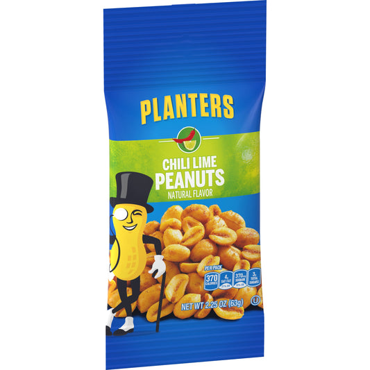 Planters Chili Lime Peanut; 2.25 Ounces; 10 Per Box; 3 Per Case