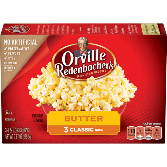 Orville Redenbachers Butter Popcorn; 9.87 Ounces; 12 Per Case