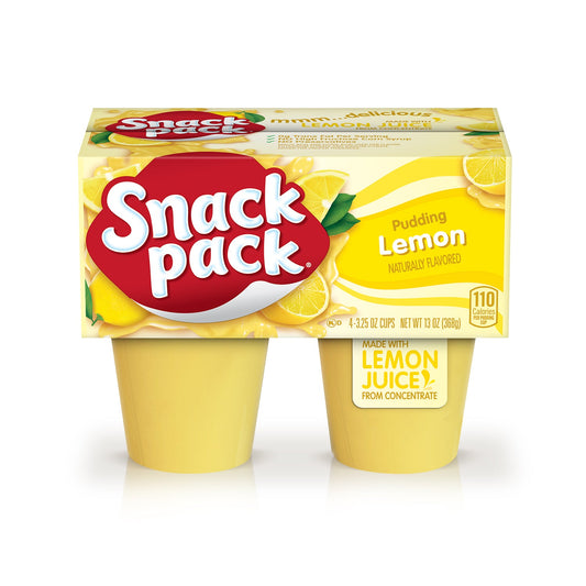 Snack Pack Pudding Lemon; 3.25 Ounce; 12 Per Case