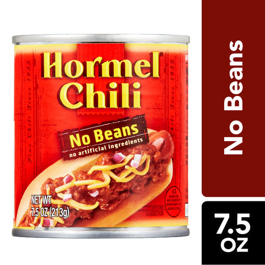 Hormel Chili With Out Beans; 7.5 Ounce; 12 Per Case