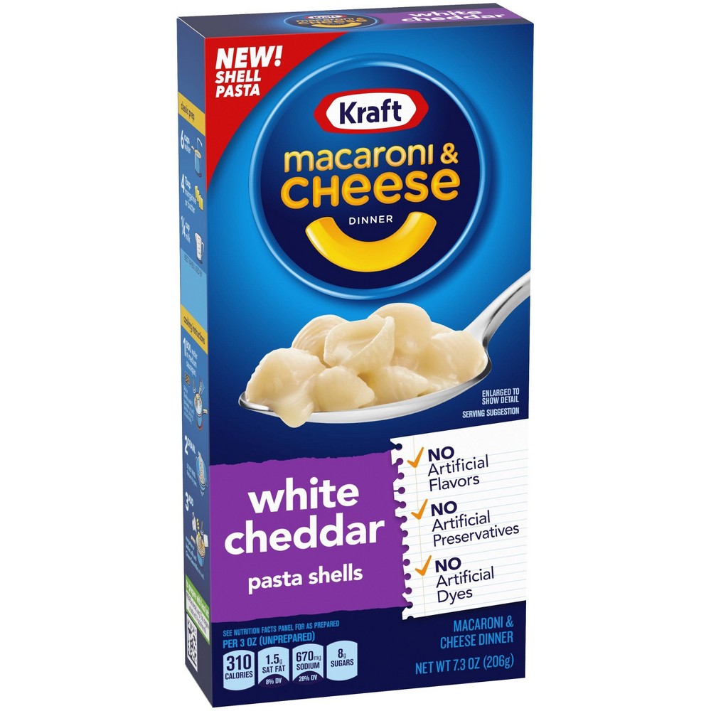 Kraft Entree Macaroni & Cheese White Cheddar; 7.3 Ounces; 24 Per Case