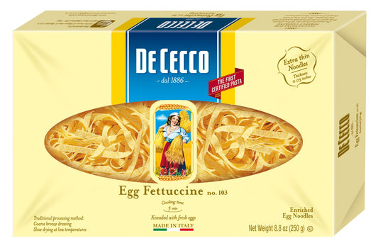De Cecco No. 103 Egg Fettuccini; 8.8 Ounces; 12 Per Case