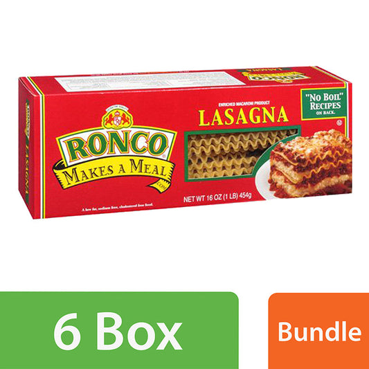 Ronco Lasagna Noodles; 16 Ounces; 12 Per Case - High Mart Wholesale