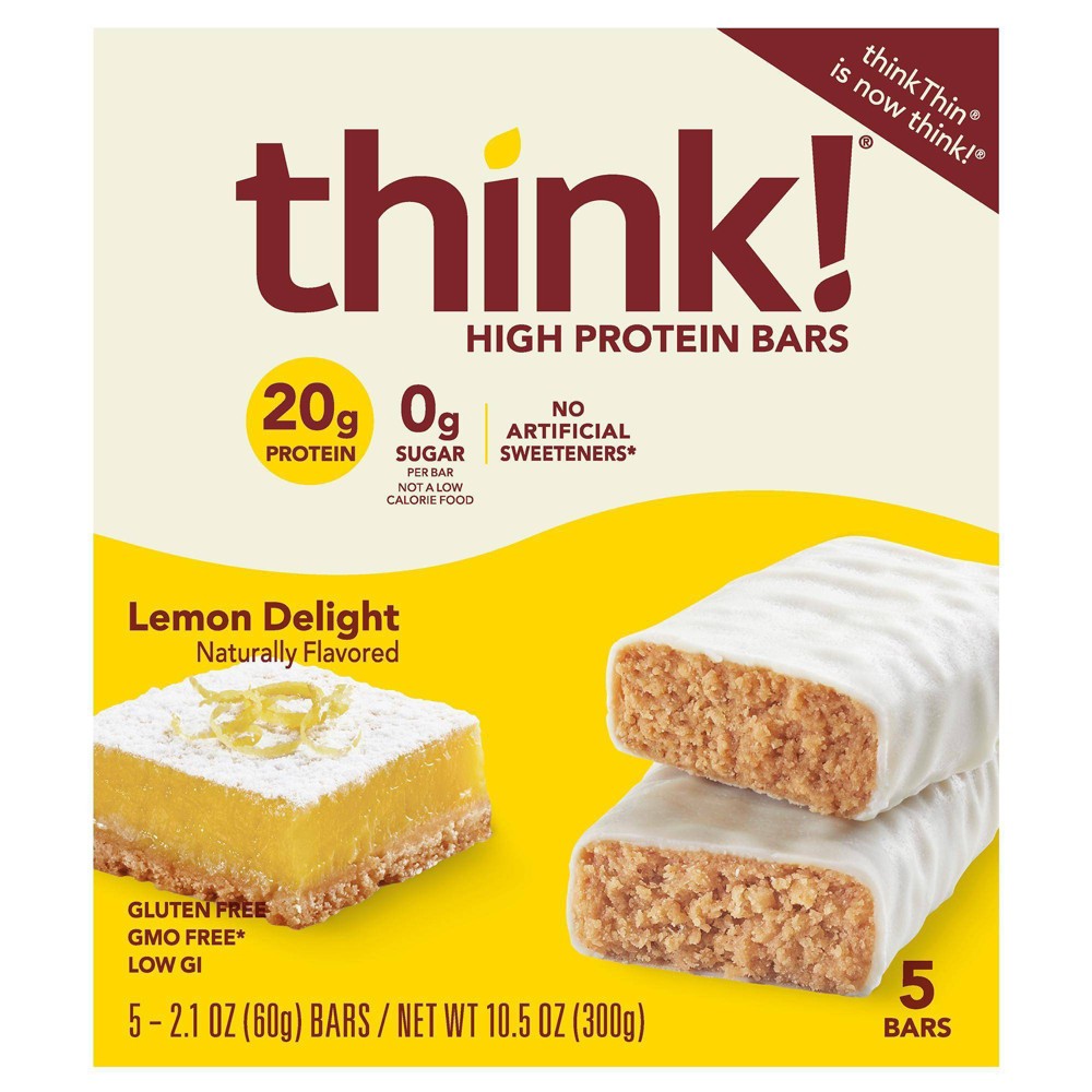 Thinkthin Lemon Delight High Protein Bar; 10.5 Ounces; 6 Per Box; 4 Per Case - High Mart Wholesale