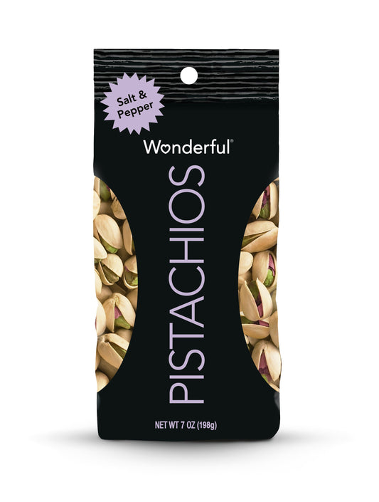 Wonderful Pistachios Salt & Pepper; 7 Ounces; 12 Per Case