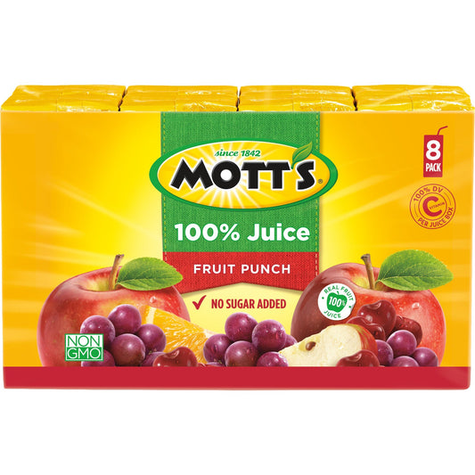 Mott's 100% Juice Fruit Punch; 54 Fluid Ounces; 4 Per Case