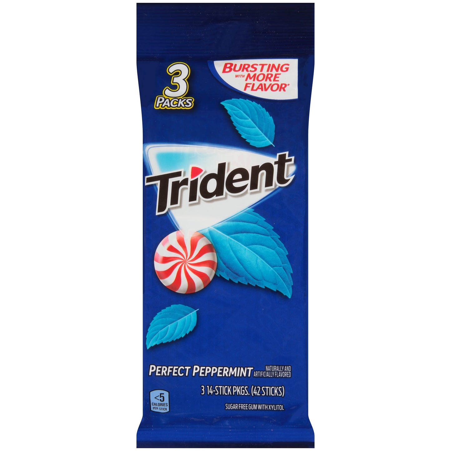 Trident Gum Peppermint Sugar Free; 42 Count; 20 Per Case