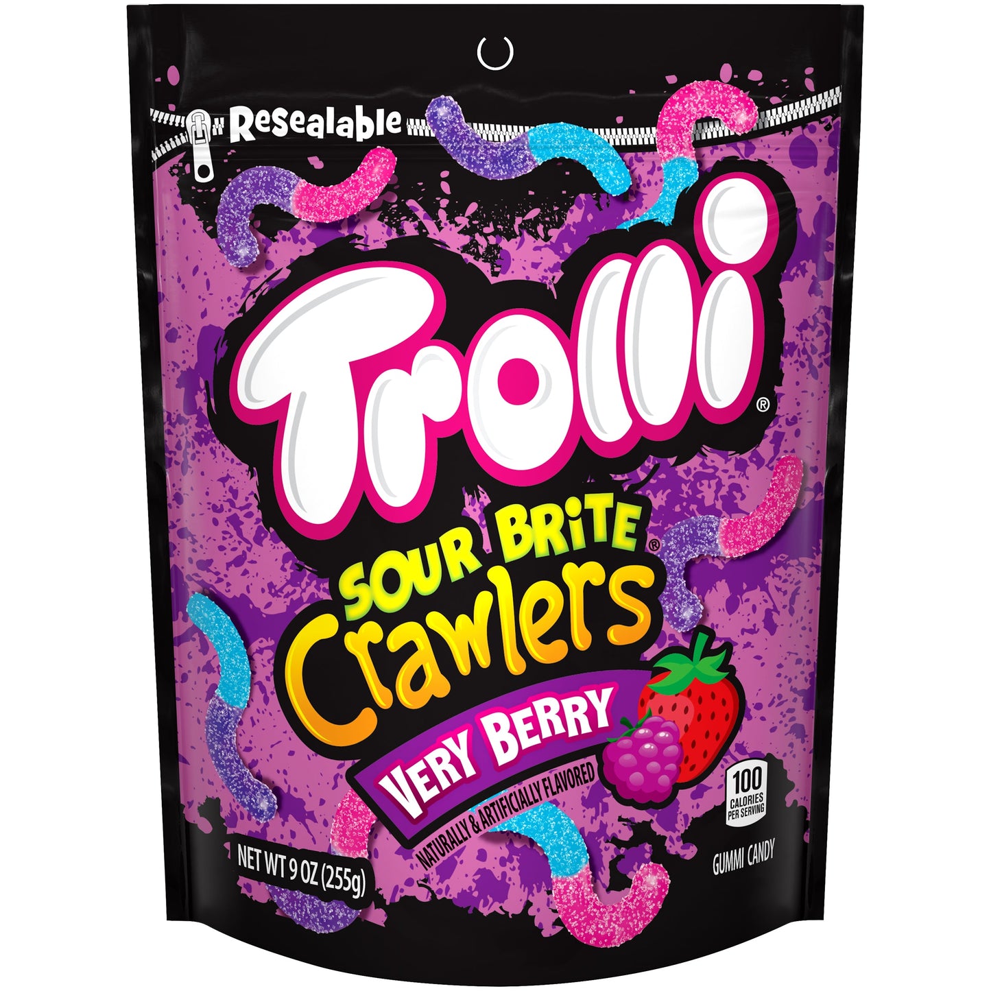 Trolli Sour Brite Crawler Mini Very Berry; 9 Ounces; 6 Per Case - High Mart Wholesale