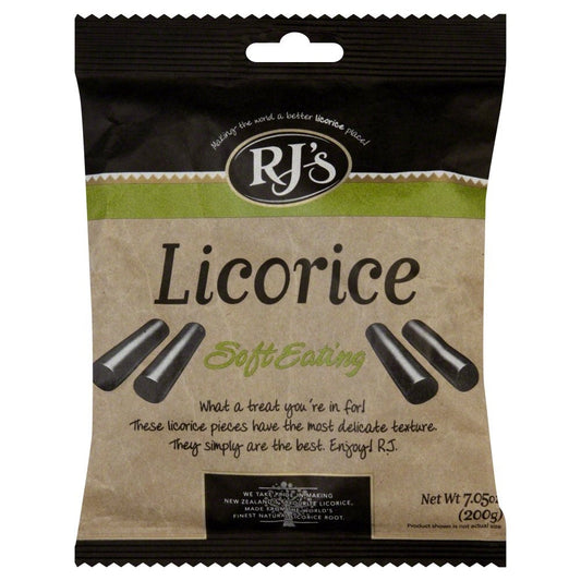 Rj's Original Black Licorice; 7 Ounce; 8 Per Case - High Mart Wholesale