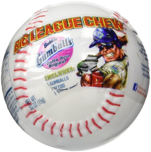 Ford Gum Big League Chew Baseball; 0.63 Ounces; 12 Per Box; 2 Per Case - High Mart Wholesale