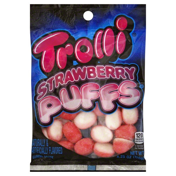 Trolli Strawberry Puffs; 4.25 Ounce; 12 Per Case