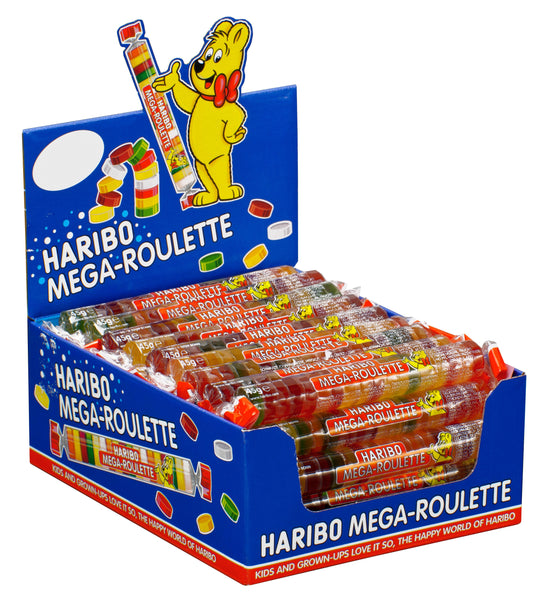 Haribo Confectionery Mega-Roulette; 1.58 Ounce Bag; 1.59 Ounce; 24 Per Box; 8 Per Case - High Mart Wholesale