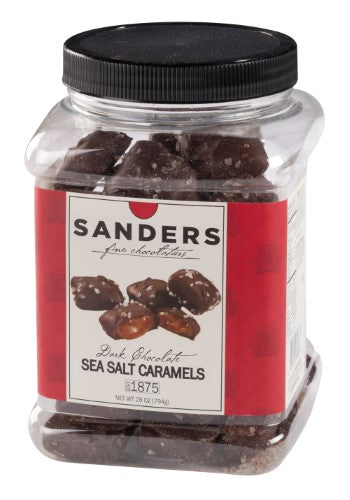 Sanders Dark Chocolate Sea Salt Caramels Half Pallet; 28 Ounces; 200 Per Case