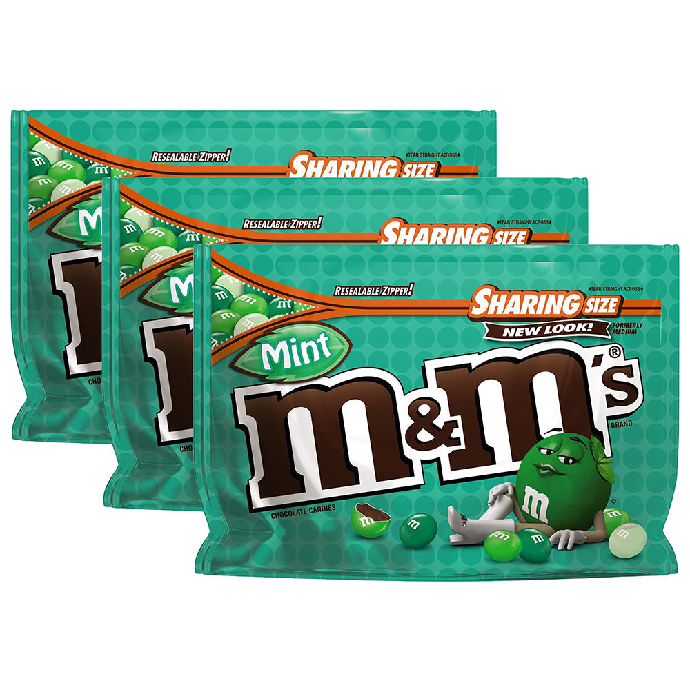 M&M's Dark Chocolate Mint Stand Up Pouch; 9.6 Ounces; 8 Per Case