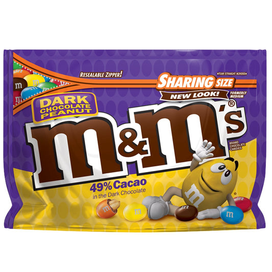 M&M's Dark Chocolate Peanut Stand Up Pouch; 10.1 Ounces; 8 Per Case