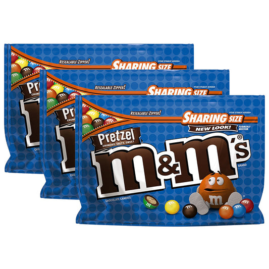 M&M's Pretzel Stand Up Pouch; 8 Ounces; 8 Per Case