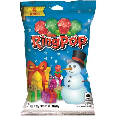 Ring Pop Candy Ring Pop Christmas; 1.4 Ounces; 12 Per Case