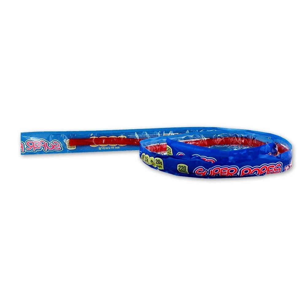 Red Vines Rollin' Red Super Ropes; 60 Count; 1 Per Case - High Mart Wholesale