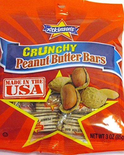 Peanut Butter Bars Candy Peg Bag; 3 Ounce; 12 Per Case