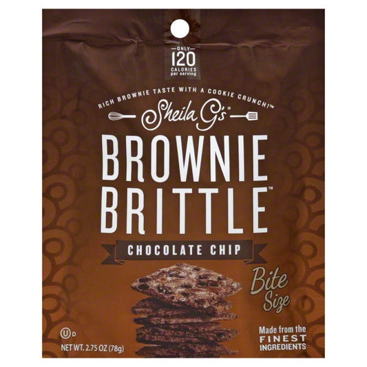 Sheila G's Chocolate Chip Brownie Brittle; 2.75 Ounces; 8 Per Case - High Mart Wholesale