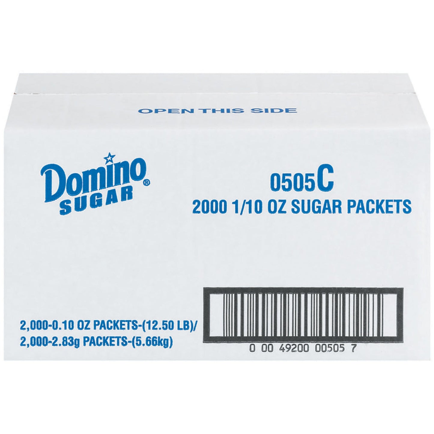 Domino Sugar Packets; 2.83 Gram; 2000 Per Case - High Mart Wholesale