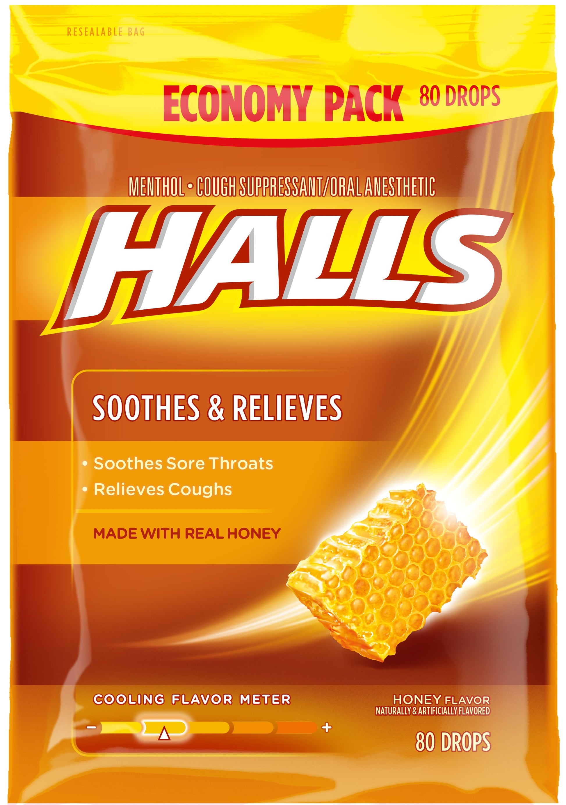 Halls Honey Cough Drops; 0.08 Pounds; 12 Per Case - High Mart Wholesale