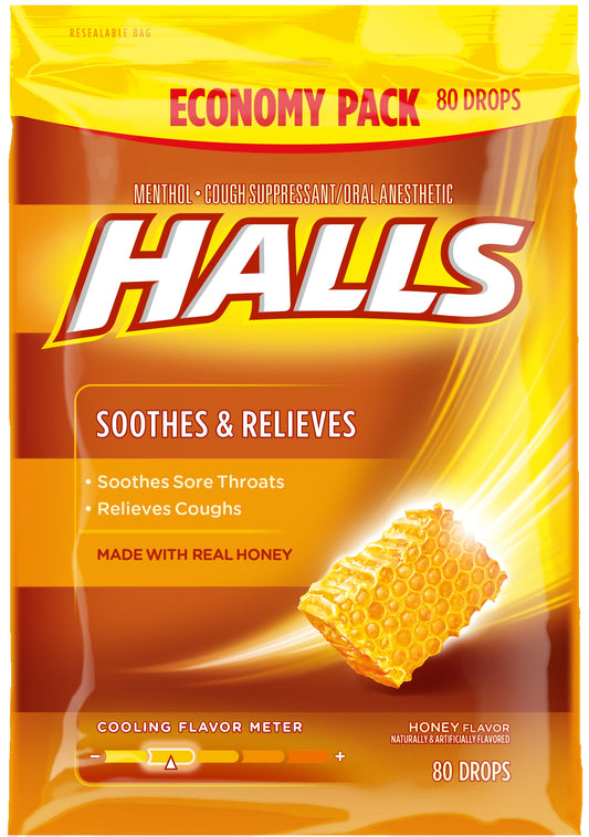 Halls Honey Cough Drops; 0.08 Pounds; 12 Per Case - High Mart Wholesale