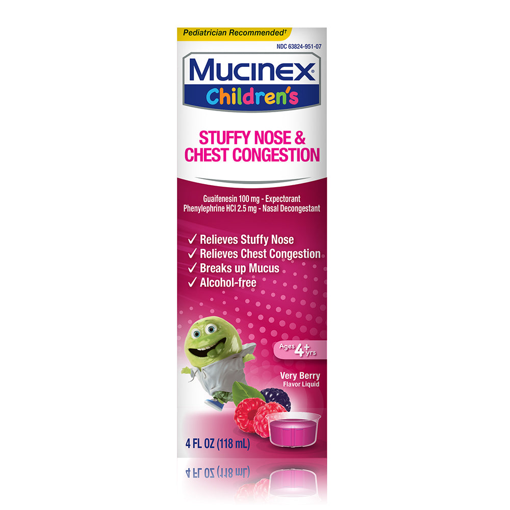 Mucinex Children's Liquid Mixed Berry; 4 Fluid Ounce; 6 Per Case - High Mart Wholesale