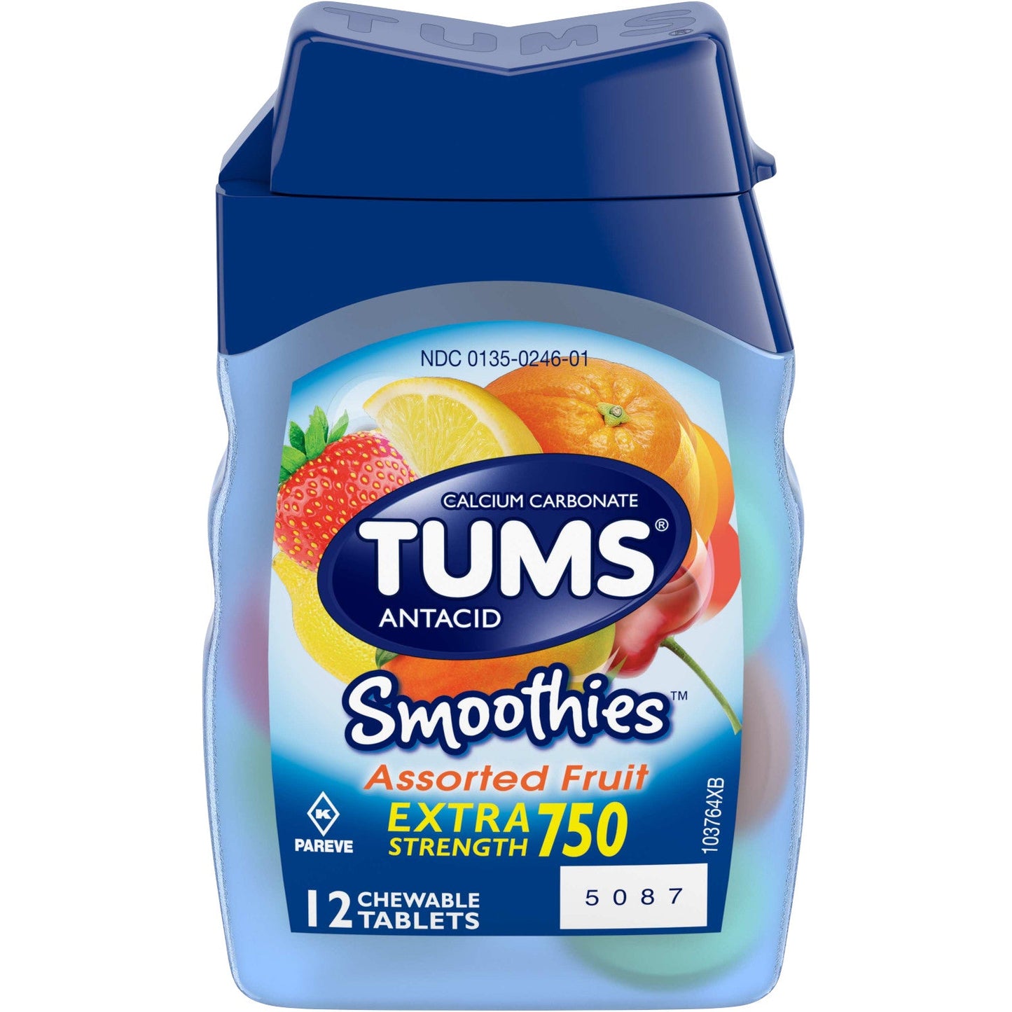 Tums Extra Strength Assorted Fruit; 12 Each; 9 Per Box; 8 Per Case