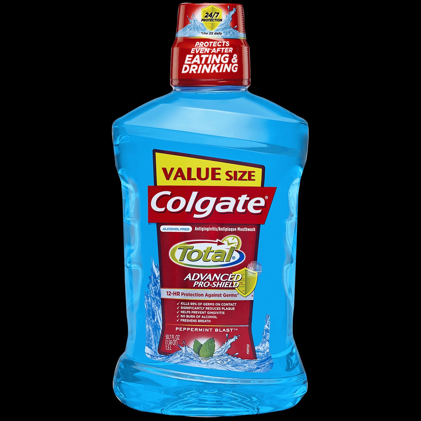 Colgate Total Mouthwash Peppermint; 50.7 Fluid Ounces; 3 Per Case