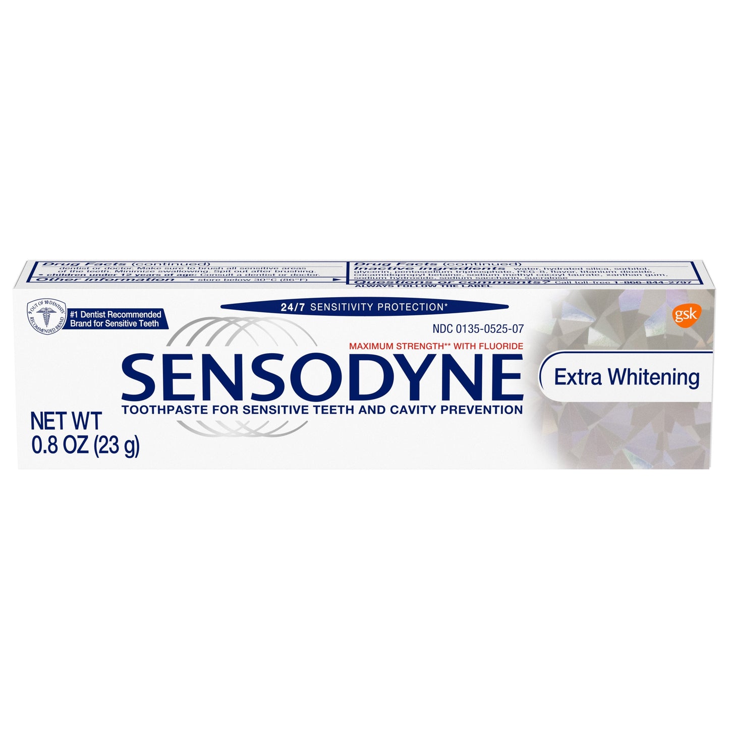 Sensodyne Whitening Toothpaste; 0.8 Ounces; 12 Per Box; 3 Per Case