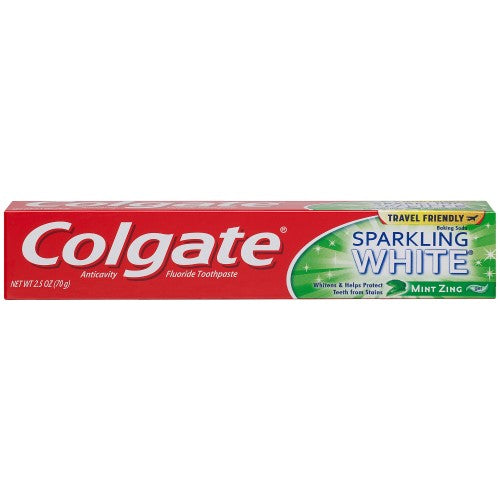 Colgate Toothpaste Whitening Mint Zing Sparkling White; 2.5 Ounces; 6 Per Box; 4 Per Case