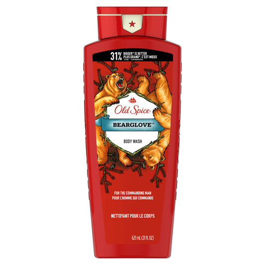Old Spice Wild Bear Glove Body Wash For Men; 21 Fluid Ounces; 4 Per Case