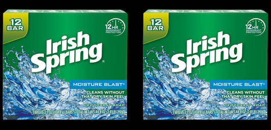 Irish Spring Soap Moisture Blast 12 Bar; 3.75 Ounce; 6 Per Case