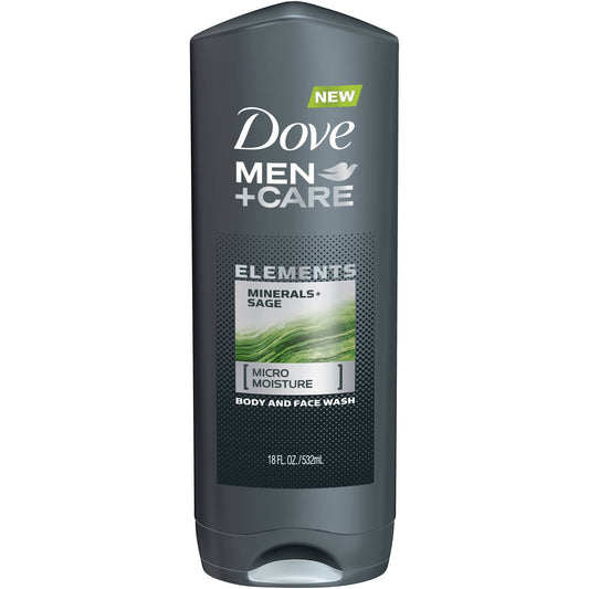 Dove Bright White Men + Care Mineral Plus Sage; 18 Fluid Ounce; 4 Per Case