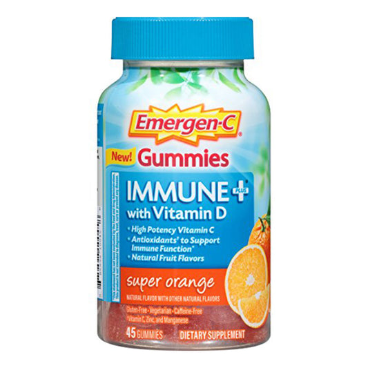 Emergen-C Immune + Gummies Orange 45 Count; 45 Each; 3 Per Box; 4 Per Case